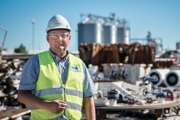 Olaf Kotz, Leiter des Herrenknecht Remanufacturing-Werks in Kehl